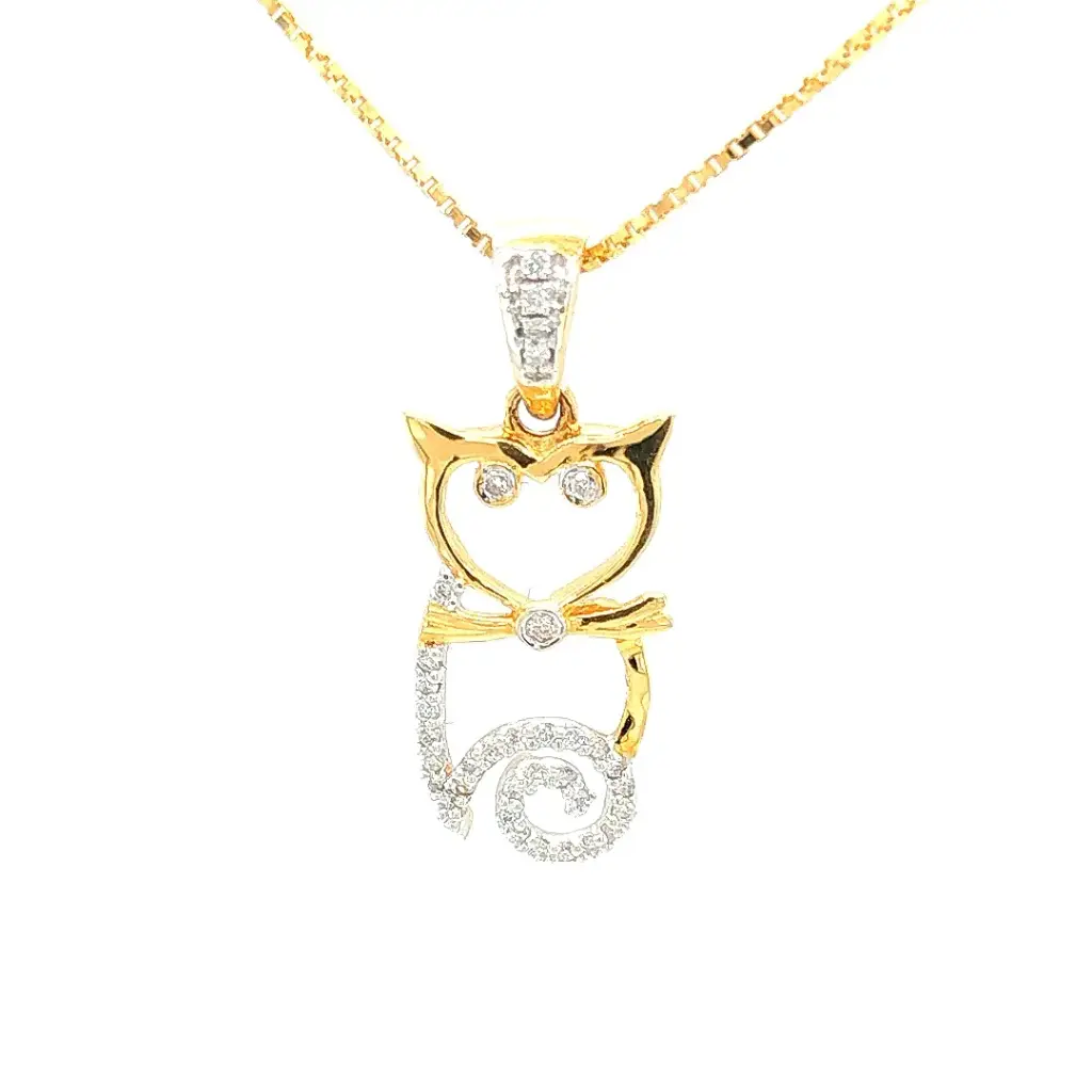 Owl Diamond Cool Pendant
